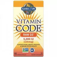 Witaminy i minerały - Garden of Life Vitamin Code RAW D3, 5000 IU, 60 kapsułek - miniaturka - grafika 1