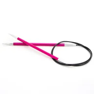 Pasmanteria - druty metalowe na żyłce 40 5,00 KNITPRO ZING - miniaturka - grafika 1