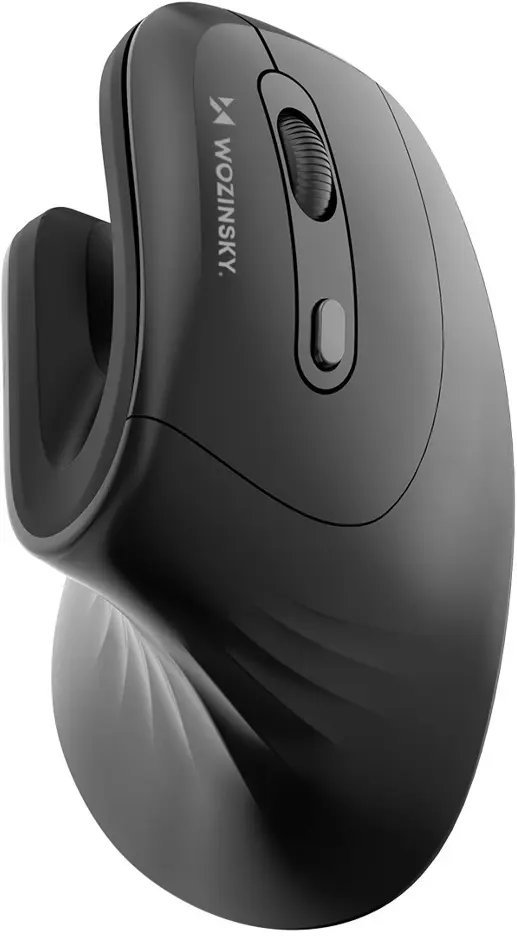 Wozinsky Bezprzewodowa WWM-1076 pionowa ergonomiczna 3600 DPI - czarna 5907769388224