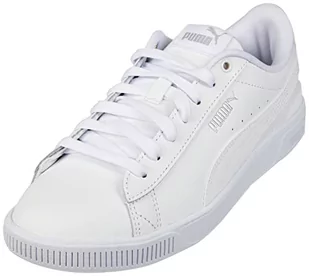 PUMA Damskie trampki Vikky v3 Lthr, białe srebrne, 3,5 UK, biały, 36 EU - Trampki damskie - miniaturka - grafika 1