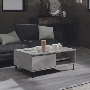 VidaXL Lumarko Stolik kawowy, szarość betonu, 90x60x35 cm, płyta wiórowa 806008 VidaXL - Ławy i stoliki kawowe - miniaturka - grafika 1