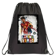 Torby szkolne - P186 PLECAK WOREK NA BUTY TORNISTER LAMINE YAMAL FC BARCELONA JAKOŚĆ CZARNY - miniaturka - grafika 1