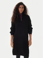 Sukienki - Roxy Sukienka dzianinowa Home Again SD ERJKD03535 Czarny Regular Fit - miniaturka - grafika 1