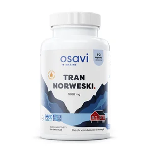 Osavi Marine Tran Norweski 1000 mg, 90 kapsułek - Suplementy naturalne - miniaturka - grafika 1
