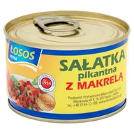 Konserwy i dania rybne - Łosoś Sałatka pikantna z makrelą 170 g Ustka - miniaturka - grafika 1