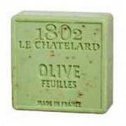 Mydła - Fabrique a Marseille Le Chatelard 1802 Le Chatelard, kwadratowe Listki Oliwne, 100 g - miniaturka - grafika 1