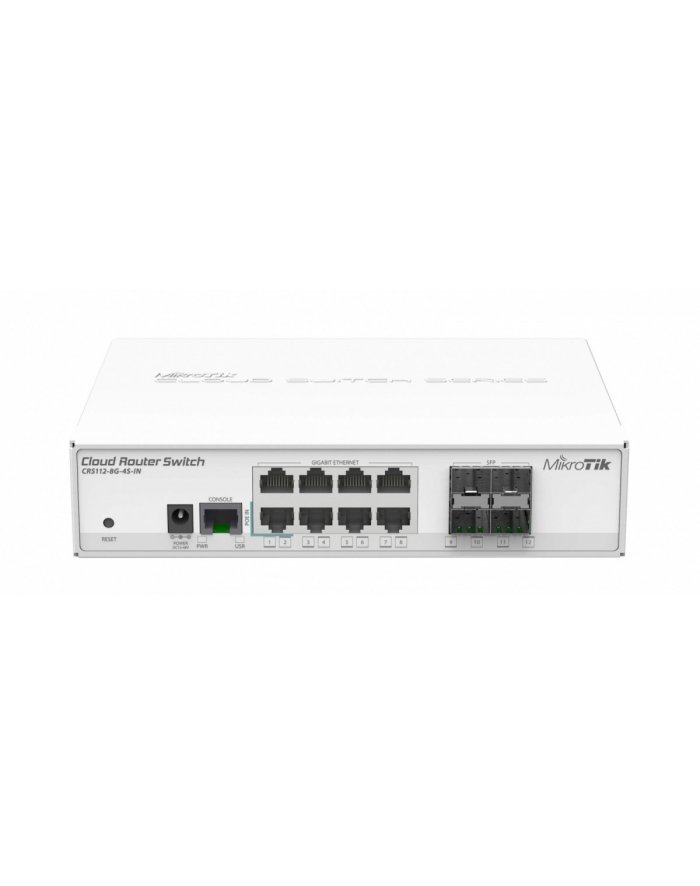 mikrotik Smart switch CRS112-8P-4S-IN 8X GB , 4X SFP CAGES, 400MHZ CPU, 128MB RAM, MT CRS112-8P-4S-IN