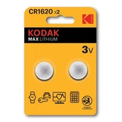 Baterie i akcesoria - Kodak BATERIE LITOWE CR 1620 BLISTER X 2 SZT 30417694 - miniaturka - grafika 1