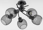 Lampy sufitowe - Alfa Lampa wisząca Watsa czarna 5 x 60W E27 - miniaturka - grafika 1