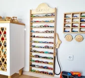 Szafy i szafki dla dzieci - Półka/Regał na samochody dla chłopca - miniaturka - grafika 1