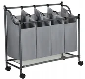 Kosze na bieliznę - Kosz Na Pranie Organizer 4 Komory Do Segregacji Sn - miniaturka - grafika 1