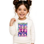Bluzy dla dziewczynek - BLUZA DZIECIĘCA K-POPOWE ŁOWCZYNIE DEMONÓW HUNTRIX 104 BAWEŁNIANA - miniaturka - grafika 1