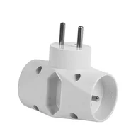 Kostki, złączki, wtyczki - Kanlux Rozgałęźnik wtyczkowy ZARK KRT/2-1 250V 16A 2300W 2180 2180/KAN - miniaturka - grafika 1