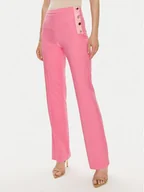 Spodnie damskie - Fracomina Spodnie materiałowe FQ24SV3001W42901 Różowy Slim Fit - miniaturka - grafika 1