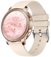 Smartwatch - Hagen HB33.110.539 Smartwatch HB33 Różowe Złoto na Różowym Pasku - miniaturka - grafika 1