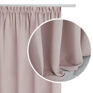 Zasłony - Zasłona 140 x 270 Blackout Taśma Hold Pudrowy - miniaturka - grafika 1