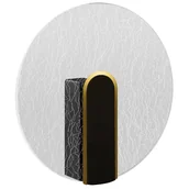 Lampy ścienne - Kinkiet ścienny do salonu MORIS 4180 Ideus LED 6W 4200K szklany okrągły czarny chrom - miniaturka - grafika 1