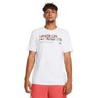 Koszulki sportowe męskie - Koszulka męska Under Armour Colorblock Wordmark - miniaturka - grafika 1