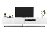 Szafki RTV - Komoda RTV, półka, loft, industrialna, enjoy, 240x35x46 cm, biel, mat - miniaturka - grafika 1