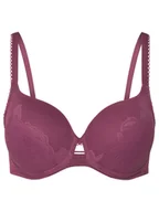 Biustonosze - Triumph Biustonosz z fiszbiną Wild Rose Sensation 10205990 Fioletowy - miniaturka - grafika 1