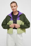 Kurtki damskie - Puma kurtka damska kolor zielony przejściowa oversize - miniaturka - grafika 1