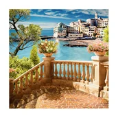 Obrazy i zdjęcia - Obraz na szkle Cinque Terre 30 x 30 cm - miniaturka - grafika 1