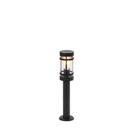 Lampy ogrodowe - QAZQA Nowoczesna lampa zewnętrzna czarna 50 cm IP44 - Gleam - miniaturka - grafika 1