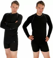 Koszulki sportowe męskie - PRO koszula z długim rękawem - męska .3XL .czarny - miniaturka - grafika 1