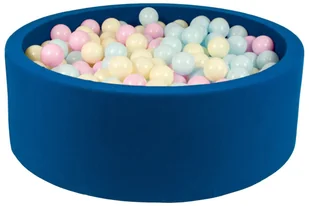 Suchy basen z piłeczkami 450szt, granatowy (kolor piłeczek: różowy, niebieski, żółty (pastel)) - Łóżeczka i kojce Suchy basen z piłeczkami 450szt, granatowy (kolor piłeczek: różowy, niebieski, żółty (pastel)) - Łóżeczka i kojce - miniaturka - grafika 1