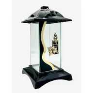 Świece - Znicz kapliczka świeczka glamour 30 x 16 cm czarno-złoty - miniaturka - grafika 1