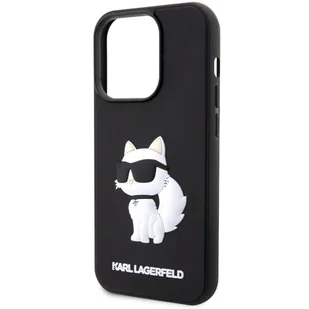 Karl Lagerfeld KLHCP14X3DRKHNK iPhone 14 Pro Max 6.7" czarny/black hardcase Rubber Choupette 3D - Etui i futerały do telefonów - miniaturka - grafika 6
