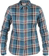 Bluzki damskie - FjÄLLRÄVEN damska bluzka outdoorowa Övik flannel turkusowy Glacier Green L - miniaturka - grafika 1