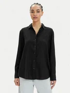 Koszule damskie - Vero Moda Koszula Linn 10305085 Czarny Relaxed Fit - miniaturka - grafika 1