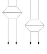 Lampy sufitowe - KingHome Lampa wisząca FLUSSO LINE 4 JD0032-4P - miniaturka - grafika 1