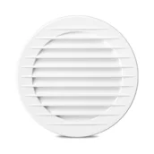 Kratki wentylacyjne - KRATKA OKRĄGŁA Z SIATKĄ FI 90 BIAŁY - miniaturka - grafika 1