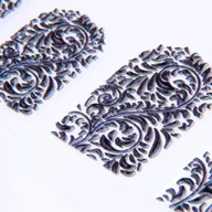 Ozdoby do paznokci - Allepaznokcie Naklejki biżuteryjne 5D samoprzylepne wypukłe akrylowe Nr 33 - miniaturka - grafika 1