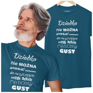 KOSZULKA DLA DZIADKA NA DZIEŃ DZIADKA Z NAPISEM DZIADKA NIE MOŻNA WYBRAĆ SAMEMU ALE NA SZCZĘŚCIE MOJA BABCIA MA DOBRY GUST (1) - Dzień Babci i Dzień Dziadka - miniaturka - grafika 1