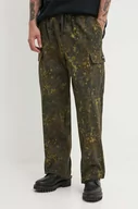 Spodnie męskie - Vans spodnie bawełniane kolor zielony w fasonie cargo VN0005Z1CBG1 - miniaturka - grafika 1