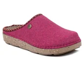 Kapcie damskie - Ciepłe kapcie damskie filcowe domowe zakryte Inblu ED-18 bordowy-36 - miniaturka - grafika 1