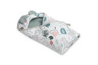 Otulacze - OTULACZ MUŚLINOWY DO FOTELIKA - JEŻE SZMARAGDOWY - miniaturka - grafika 1