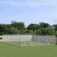 Sprzęt podróżny i transportery dla psów - vidaXL Kojec zewnętrzny dla psa, 8x12x2 m, stal galwanizowana - miniaturka - grafika 1