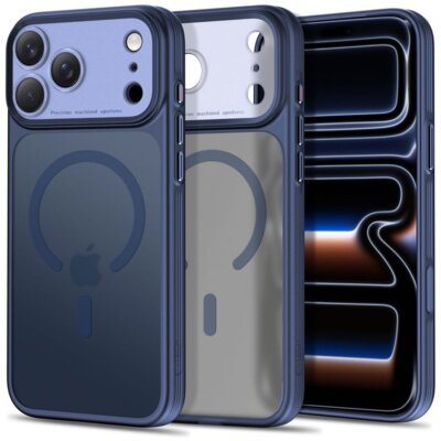 Tech-Protect Etui MagPrime MagSafe CC do Apple iPhone 17 Pro Max/18 Pro Max Niebieski matowy TPMPRPMDBL
