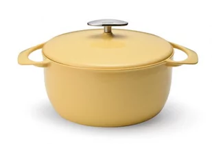 UNILLOY UNILLOY Garnek żeliwny UNILLOY Yellow 22 cm [UC220YE] OM-10123-uniw - Garnki - miniaturka - grafika 1