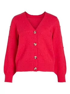 Vila Vituli L/S Rev Knit kardigan/Su/Pb kardigan, Rosa, L - Swetry damskie - miniaturka - grafika 1