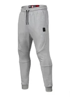 Spodnie męskie - Spodnie Dresowe Pit Bull West Coast Clanton Jogging Pants Szare - Xl - miniaturka - grafika 1