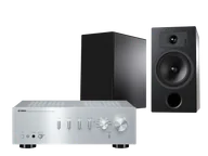 Zestawy stereo - Yamaha A-S301 (srebrny) + Tesi 3 (czarny) - miniaturka - grafika 1
