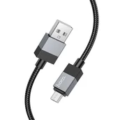 Kable USB - Kabel USB A do Micro USB Hoco 2,4A 1 m X110 czarny - miniaturka - grafika 1