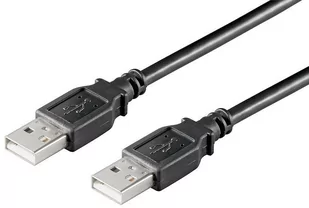 Kabel USB MicroConnect USB2.0 A A 0,5m M-M BLACK USBAA05B - Kable USB - miniaturka - grafika 1
