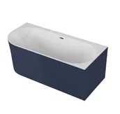Wanny - Polimat Sola Wanna narożna 160x75 cm prawa granatowa 00515 - odbiór osobisty: Kraków, Warszawa - miniaturka - grafika 1