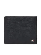 Portfele - Tommy Hilfiger Duży Portfel Męski Th Flag Cc & Coin AM0AM13709 Granatowy - miniaturka - grafika 1